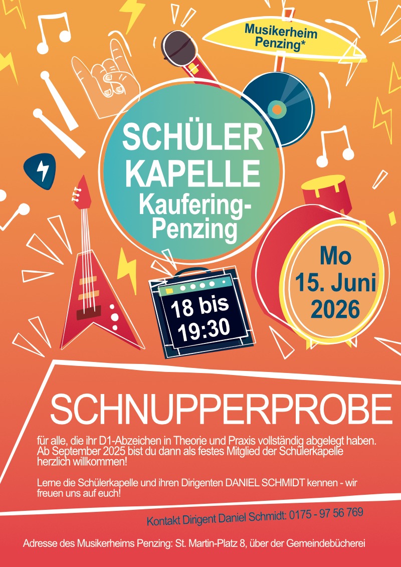 Schnupperprobe Schülerkapelle 2026 (15.06.2026)